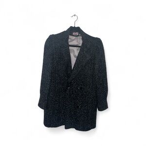 Vintage 1980s NYG speckled pea coat